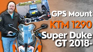 KTM 1290 Super Duke GT - Install the Raised Navigation Mount