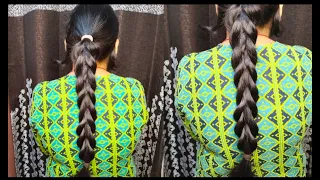 Easy and unique braid hairstyle for every type of hair/hairstyle for girls/summer special hairstyle