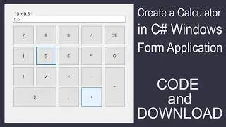 How to Make a Calculator in C# Windows Form Application