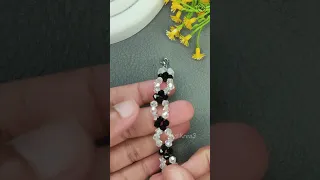 DIY Simple and Easy Bicone Beads Bracelet | Beaded Bracelet Tutorial