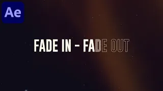 Advance Fade-In and Fade-Out Text Animation in After Effects -  After Effects Tutorial | No Plugins