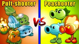 PVZ 2 - Team PEASHOOTER vs PULT-SHOOTER! Who Will Win? - Team Plant Vs Team Plant!