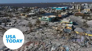 Drone footage captures Hurricane Ian's destruction in Fort Myers Beach | USA TODAY