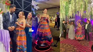 Rubina Dilaik Abhinav Shukla, Jyotika Dilaik Rajat Sharma Naati Dance at Rohini Dilaik's reception