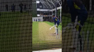 Nathan Lyon Bowling in Nets