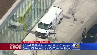 9 killed, 16 injured by van in Toronto