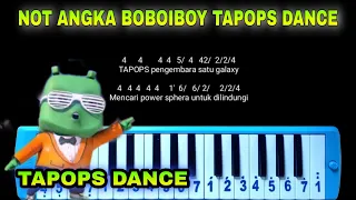 Not Angka Tapops Dance Boboiboy