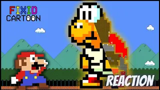 Slickvic React - Mario vs the GIANT Koopa Troopa MAZE (Mario Cartoon Animation)