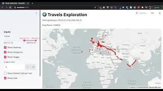 Google Maps Data Visualization using Streamlit