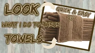 LOOK what I do with these TOWELS | $5 QUICK & EASY DIY