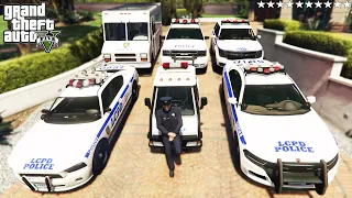 GTA 5 - Stealing Liberty City Police Department Vehicles with Michael! | (GTA V Real Life Cars #48)