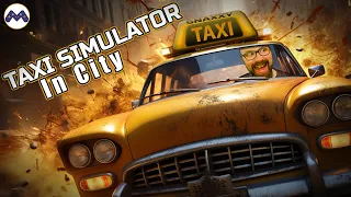 Jeg kidnapper passasjerer og roter bort luksusbiler! || Taxi Simulator in City