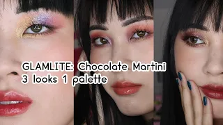 Glamlite Chocolate Martini: 3 looks 1 palette (monolid makeup tutorial)