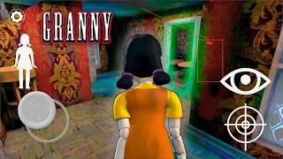 How to play as Squid Game Doll in Granny 3! Funny moments at granny's house!