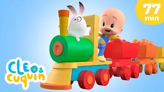 Aprenda cores com Cuquin e seu TREM DE CORES 🚃🔴🔶 | videos & cartoons para bebês