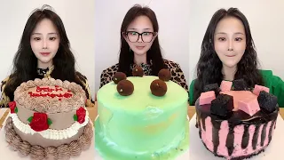 Asmr🍰Eating Mint Custard Cake🍰 (Soft And Waxy Sound) 크림丨먹방丨Mukbang丨Satisfying丨Eatingsho