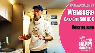 Caravan Salon 2023 - Weinsberg CaraCito 500 QDK Vorstellung | Happy Camping