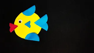 How To Make Easy Origami Paper Fish For Kids / Nursery Craft Ideas / Paper Craft Easy#craft