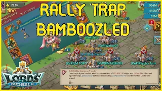 Lords Mobile mythic rally trap and F2P rally trap rallied during invasion of kingdom 890!