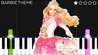 Barbie in the 12 Dancing Princesses Theme | EASY Piano Tutorial