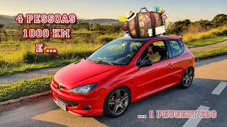 Peugeot 206 não deu conta da viagem - Viagem em Família