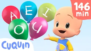 Vowels Balloons and more educational videos for kids with Cuquin