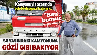 40 Yıldır Yol Arkadaşlığı Yaptığı 54 Yaşındaki Kamyonuna Gözü Gibi Bakıyor