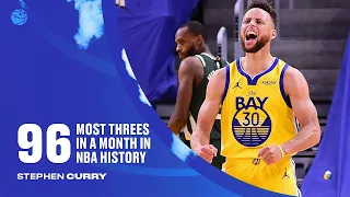 April Showers! All 96 Threes From Stephen Curry's Record Breaking Month ☔️
