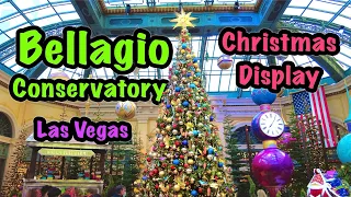 Bellagio Conservatory Christmas 2021, Las Vegas - Walking Tour