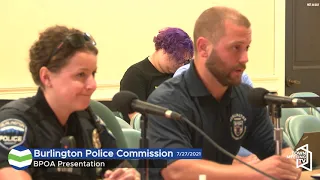 Burlington Police Commission - July 27, 2021