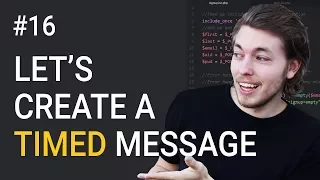 16: Exercise Using PHP | Scheduled Message Programming | PHP Tutorial | Learn PHP Programming