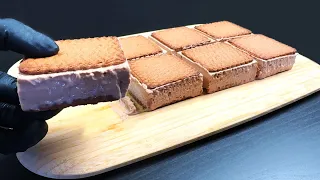 Homemade chocolate ice cream sandwich. Made with 4 ingredients!