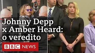 O momento do veredito do caso Johnny Depp x Amber Heard