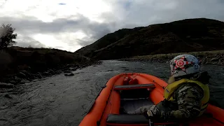 Jetboating up to lake Sumner  in the solar 470 inflatable