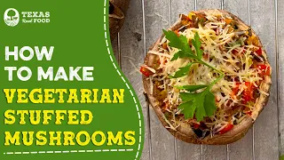 Vegetarian Stuffed Portobello Mushrooms Recipe | How to Make Vegetarian Stuffed Portobello Mushrooms