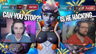 Twitch Streamers reaction to me killing them with Widowmaker - Overwatch 2