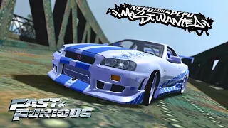 Nfsmw: Final Pursuit - Brian O'conner's Nissan Skyline Gtr R34