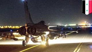 French airstrike in Syria: fighter jets bomb ISIS headquarters after Paris attacks- TomoNews