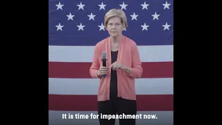 Elizabeth Warren: "No one is above the law, not even the president of the United States."