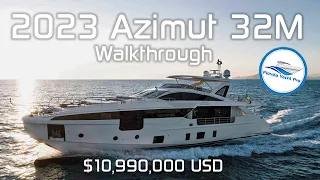 2023 Azimut 32M | 105-Foot $10,990,000 Million Dollar Yacht Walkthrough Available in Fort Lauderdale