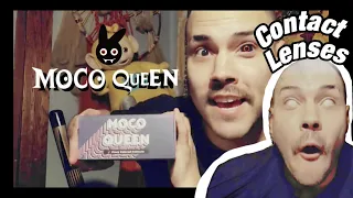 Contact Lenses REVIEW & TRY-ON!! Haunted house actor x Moco Queen review