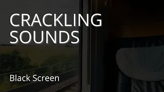 😴 Knocking of wheels | sound of a train | Black screen | Sleep sound | Relaxation, meditation, study