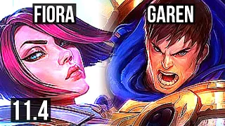 FIORA vs GAREN (MID) | 10 solo kills, 14/1/0, Legendary, 700+ games | EUW Master | v11.4