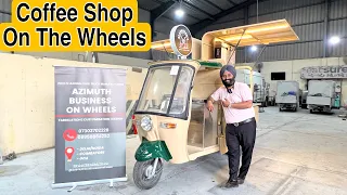 Coffee Shop On The Wheels Made by Azimuth Business On The Wheels Noida Unit