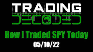 How I Traded SPY Today 05-10-22