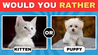 Would You Rather? | Animals Edition 🐴 | Hardest Choices | #trivia #quiz #wouldyourather