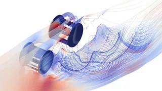 Example cycloidal rotor CFD simulation