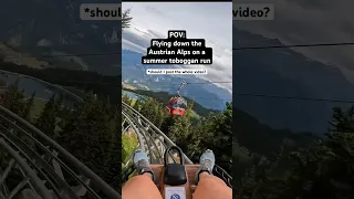 So Fast! Alpine coaster in Austria 🇦🇹🏔️ #shorts
