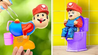 Mario's secret gadgets! Test Viral Gadget and Gidget in Real life! Super Mario Pet gadgets