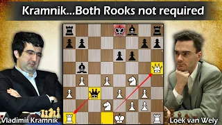 Both Rooks not required | Kramnik vs Wely 2002